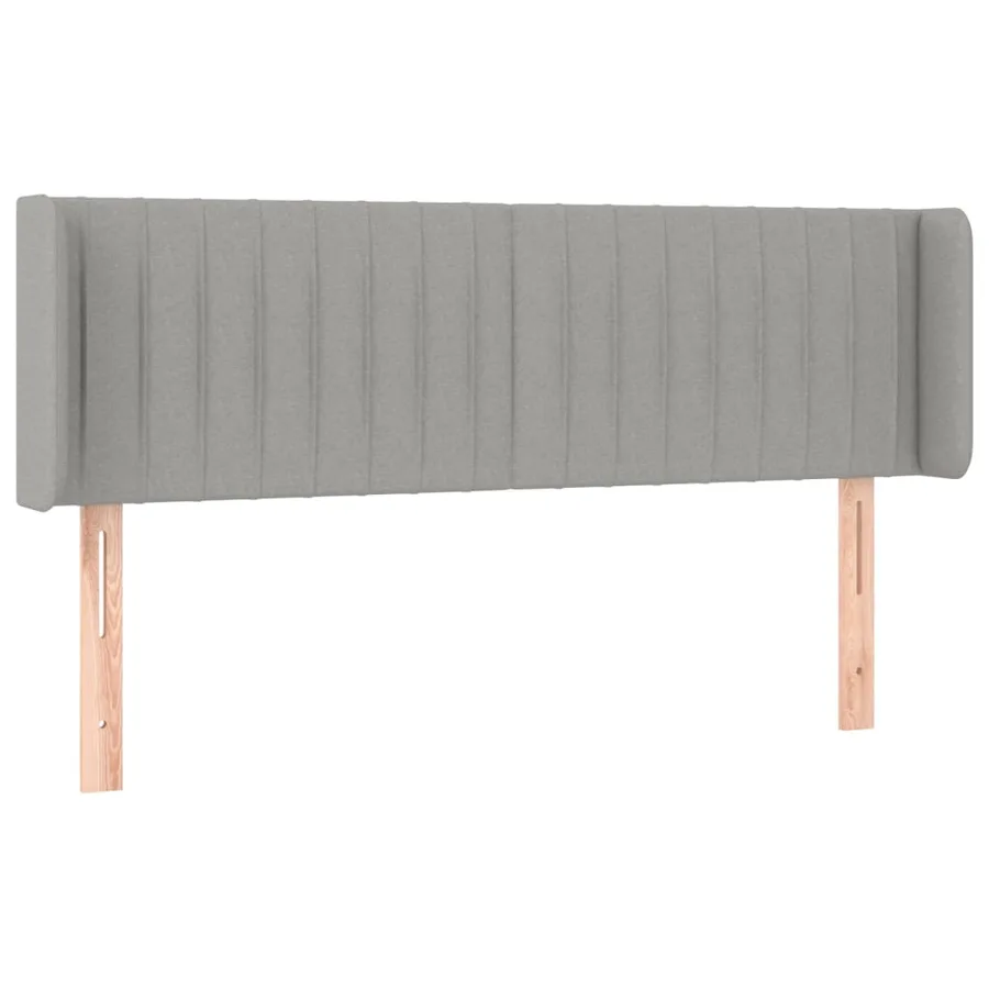 Tête de lit à LED Gris clair 147x16x78/88 cm Tissu - 3