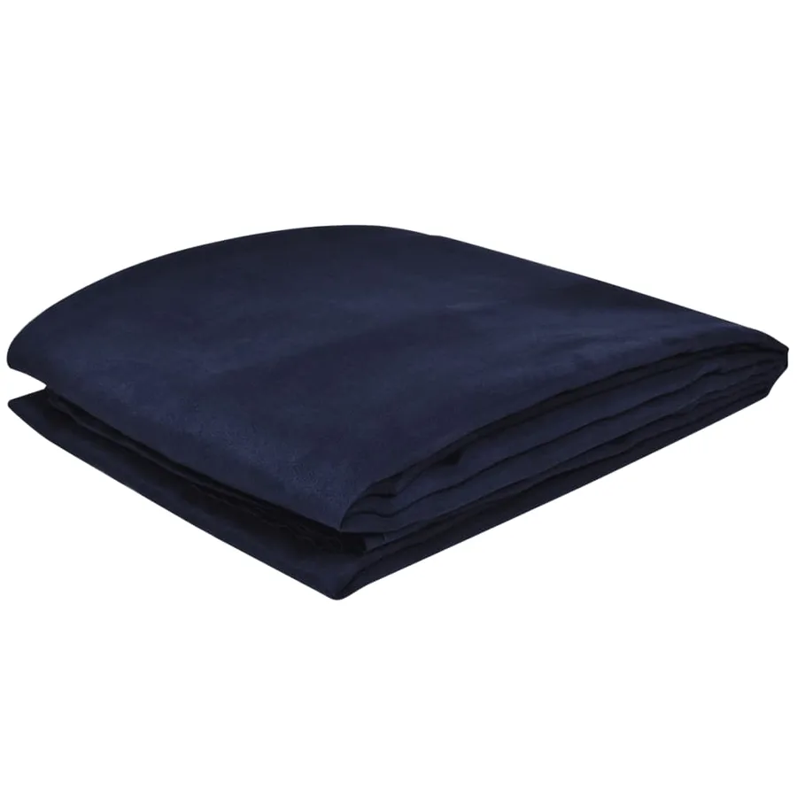 Housse de canapé Micro-suède Bleu marine 270x350 cm - 2