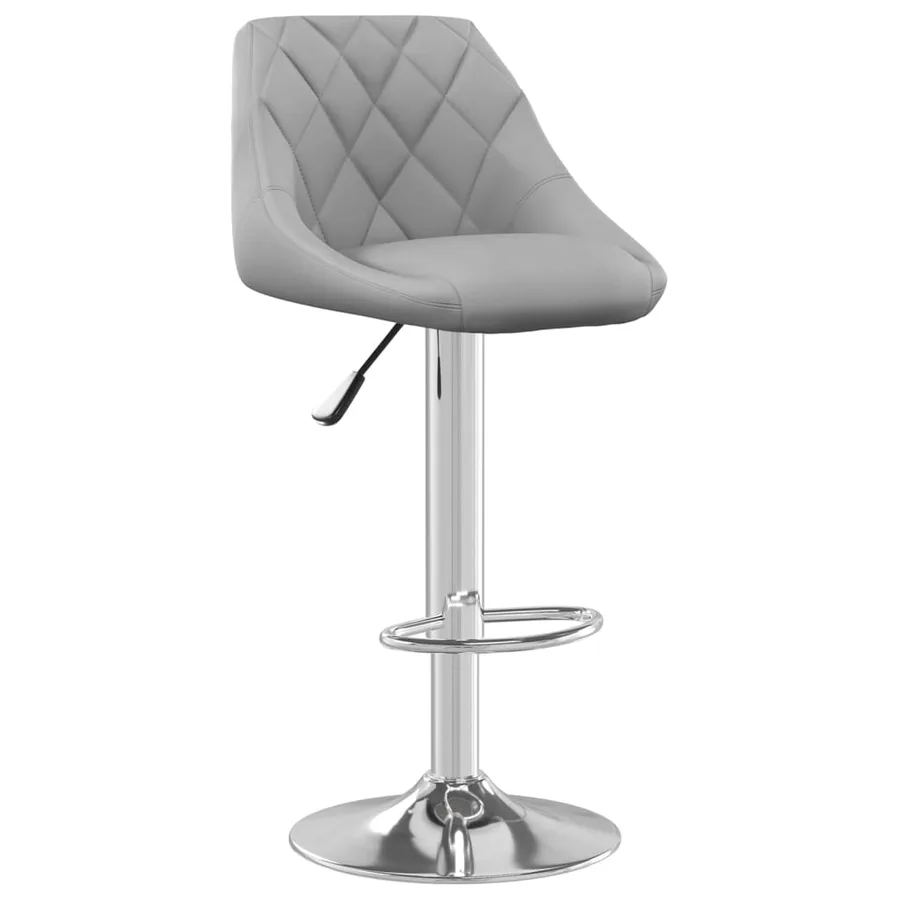 Tabouret de bar Gris clair Velours - 2