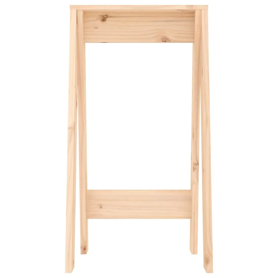 Tabourets lot de 2 40x40x75 cm bois massif de pin - 6