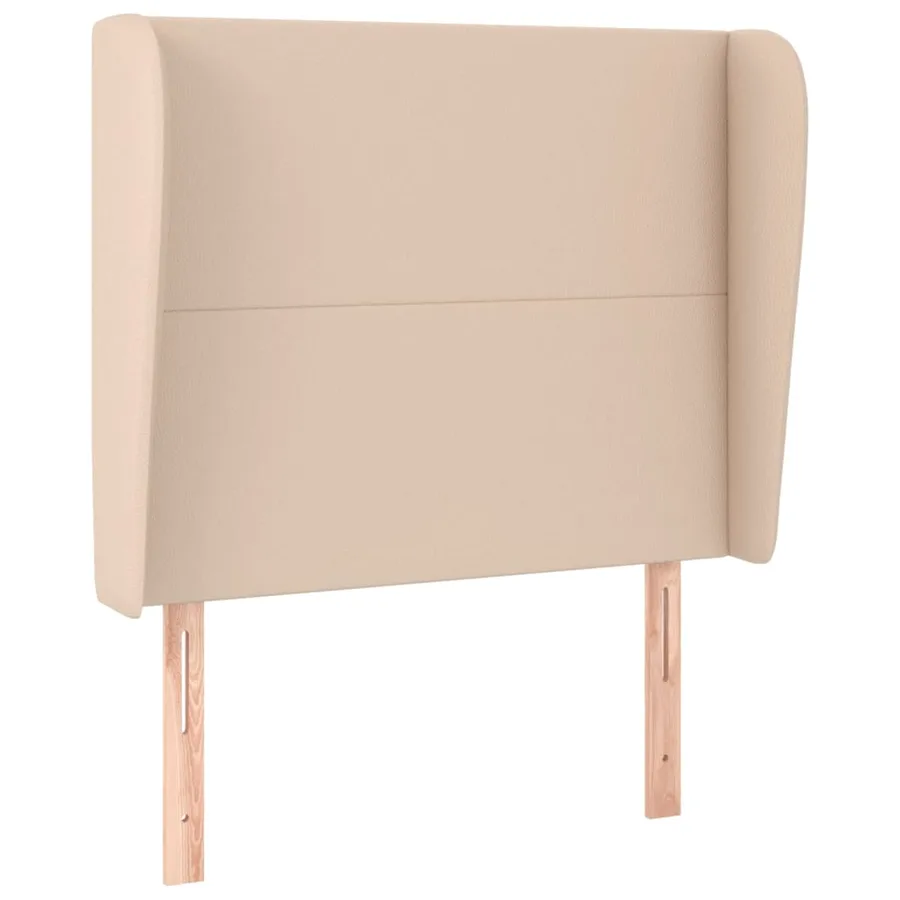 Tête de lit avec oreilles Cappuccino 93x23x118/128cm Similicuir - 2
