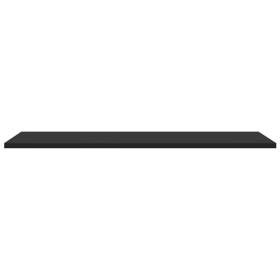 Panneaux de bibliothèque 4 pcs Noir 80x30x1,5 cm Aggloméré - 5