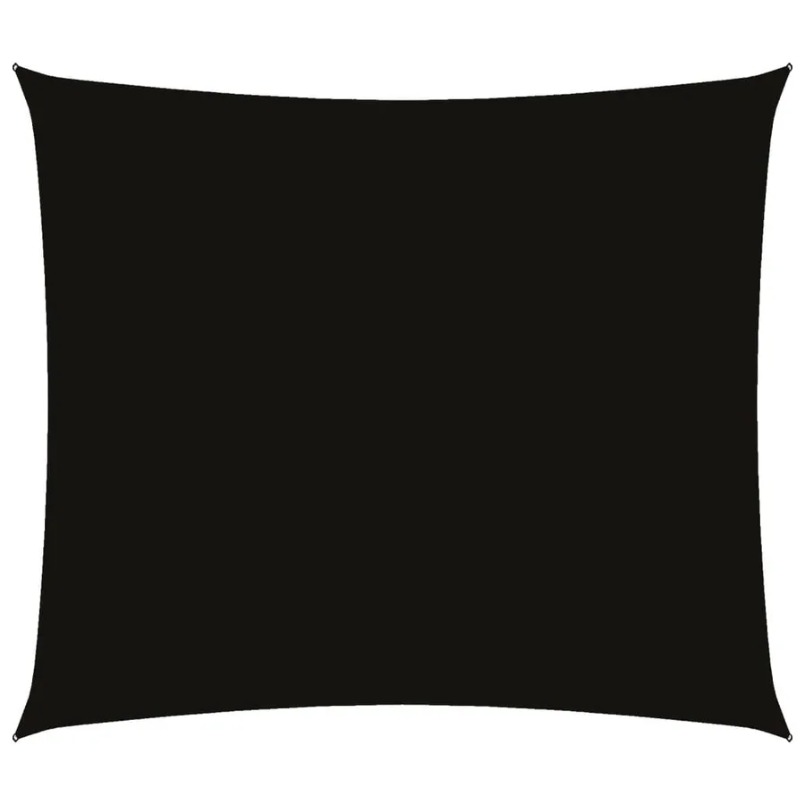 Voile de parasol tissu oxford rectangulaire 2x2,5 m noir - 2