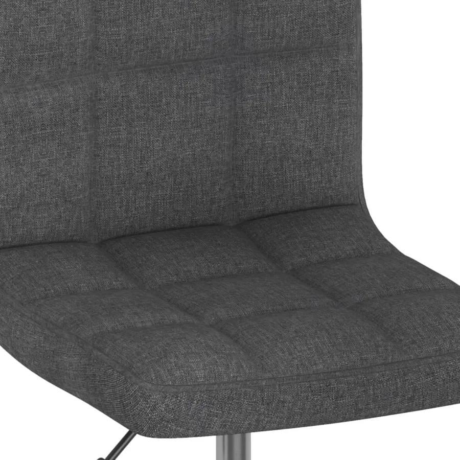 Chaises pivotantes à manger lot de 4 Gris foncé Tissu - 7