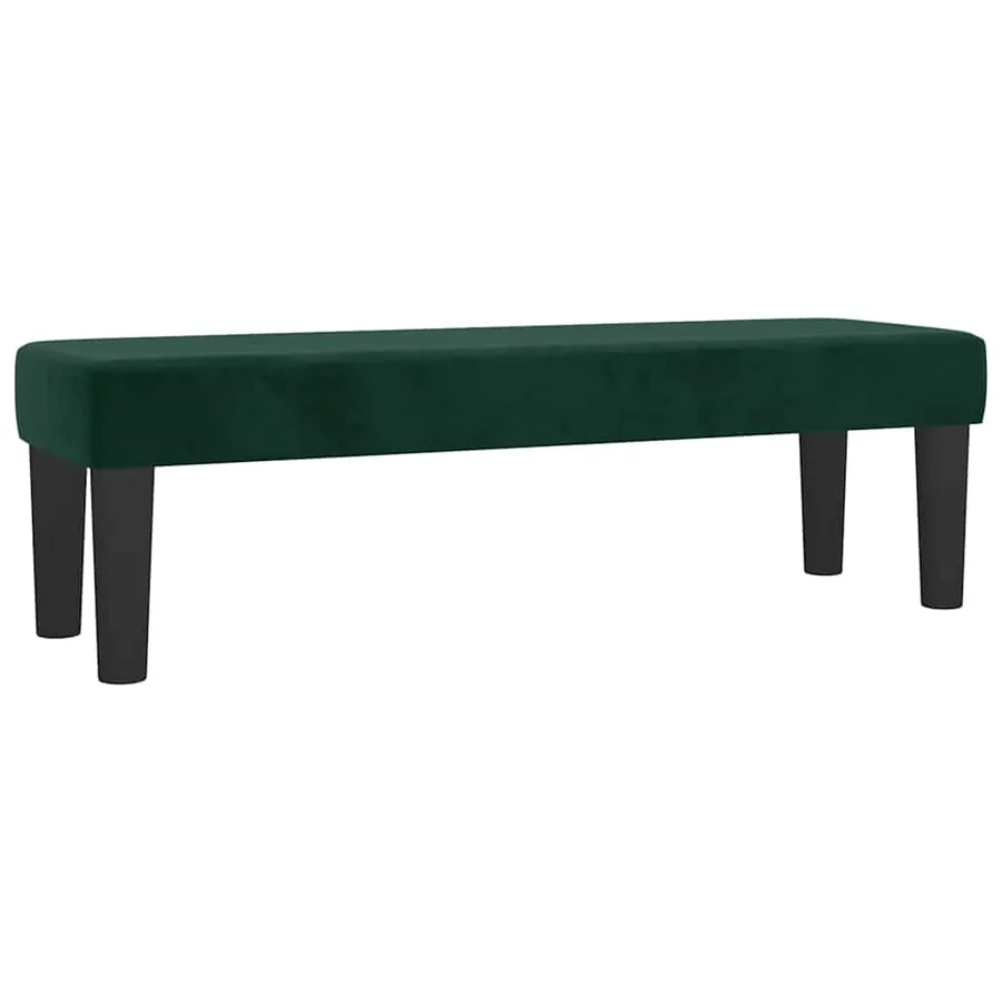 Banc Vert foncé 100x30x30 cm Velours - 2