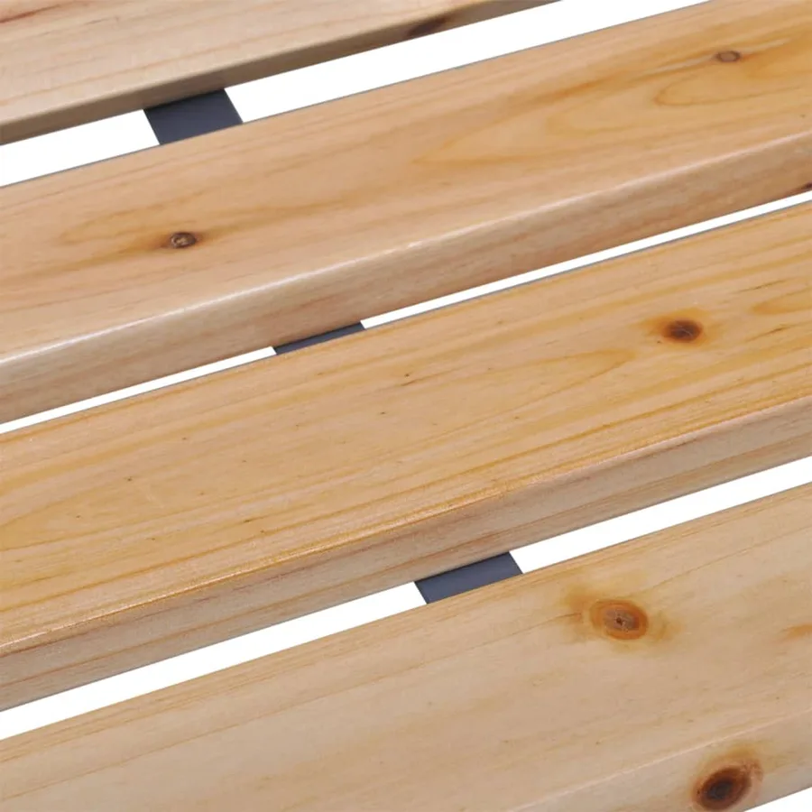 Banc de jardin 112 cm Bois de sapin massif - 4