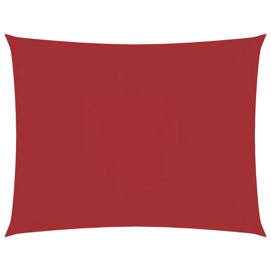 Voile de parasol tissu oxford rectangulaire 3x4,5 m rouge - 2