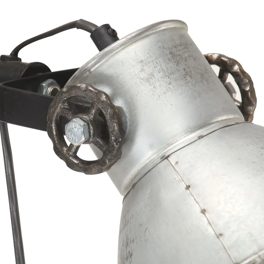Lampadaire avec 2 abat-jour Argenté E27 Fonte - 6