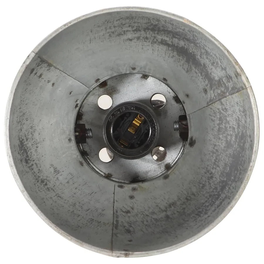 Lampadaire avec 2 abat-jour Argenté E27 Fonte - 7