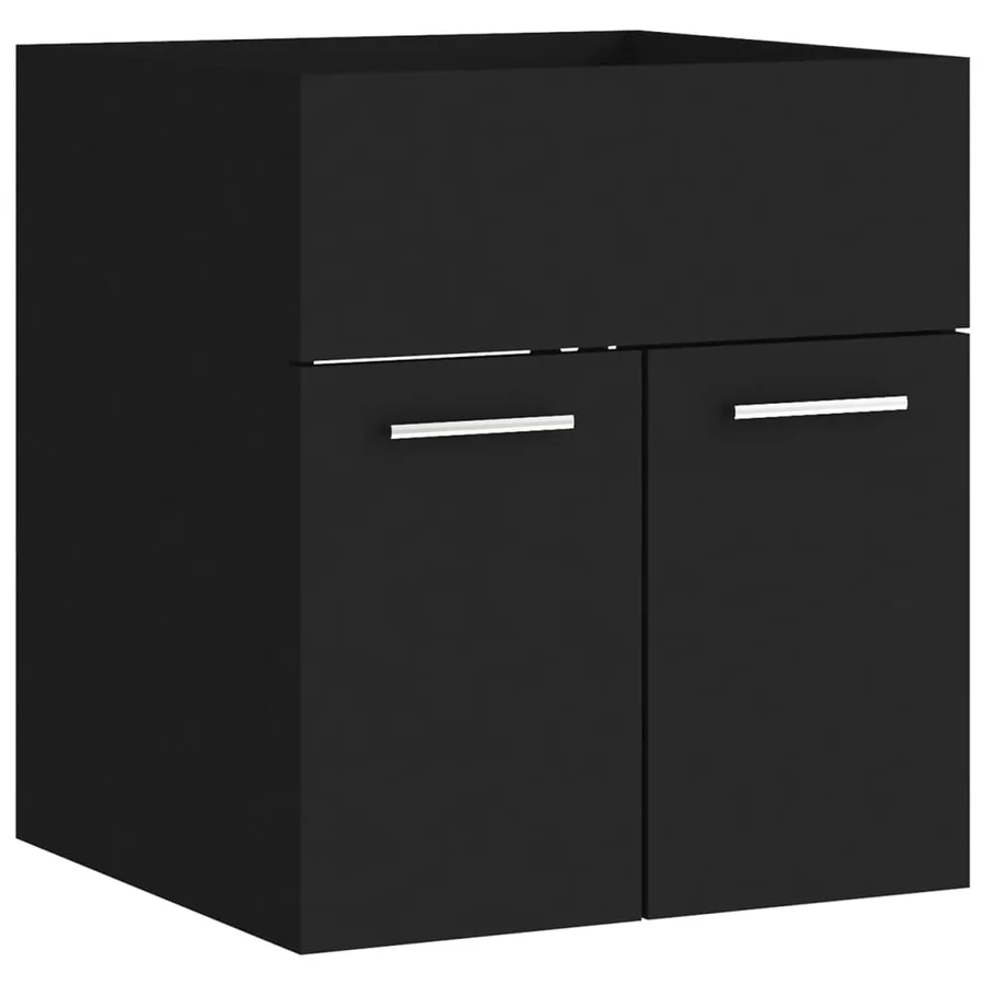 Ensemble de meubles de salle de bain Noir Aggloméré - 7