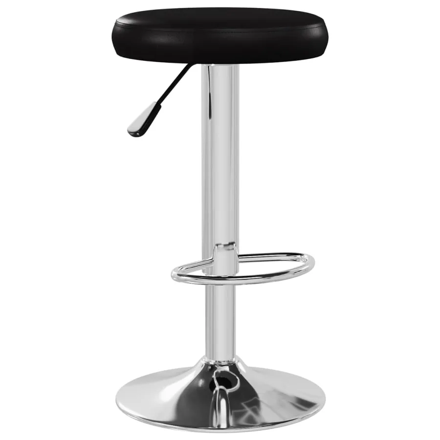 Tabourets de bar lot de 2 noir similicuir - 3