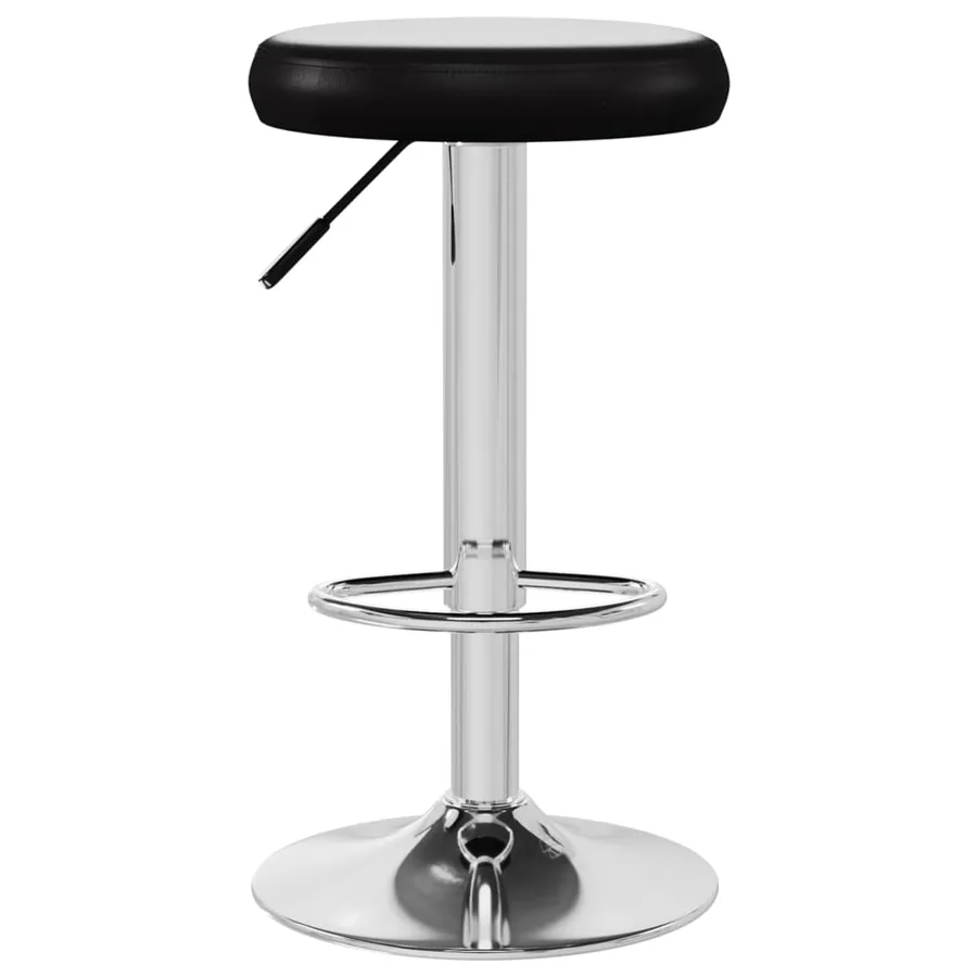 Tabourets de bar lot de 2 noir similicuir - 4
