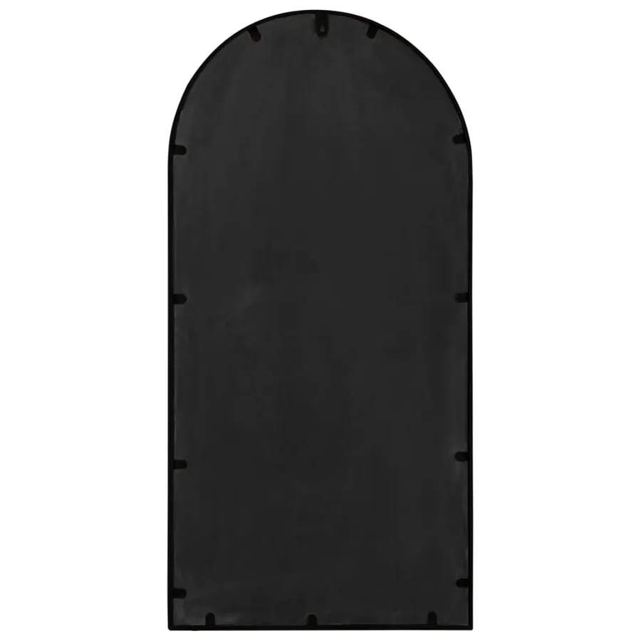 Miroir de jardin Noir 90x45 cm Fer pour utilisation extérieure - 4