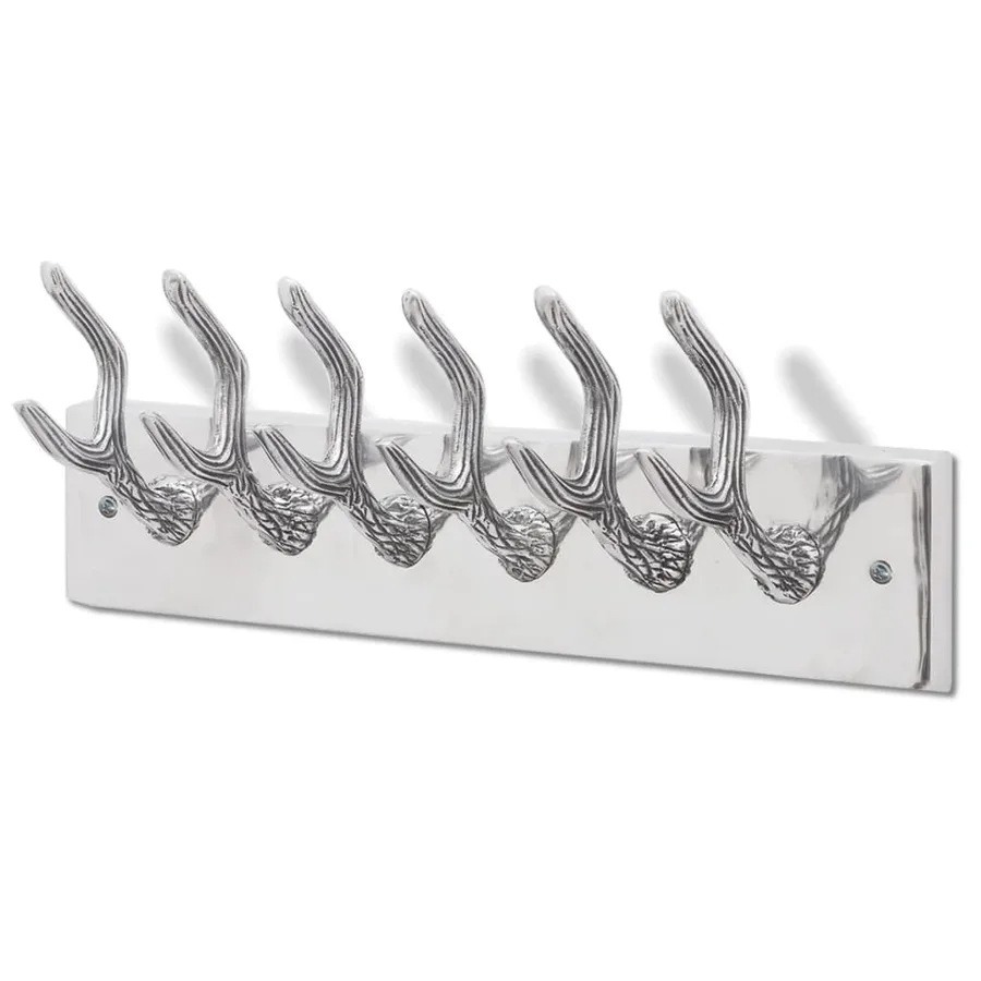 Crochets à vêtements de garde-robe 4 pcs Argenté Aluminium - 3