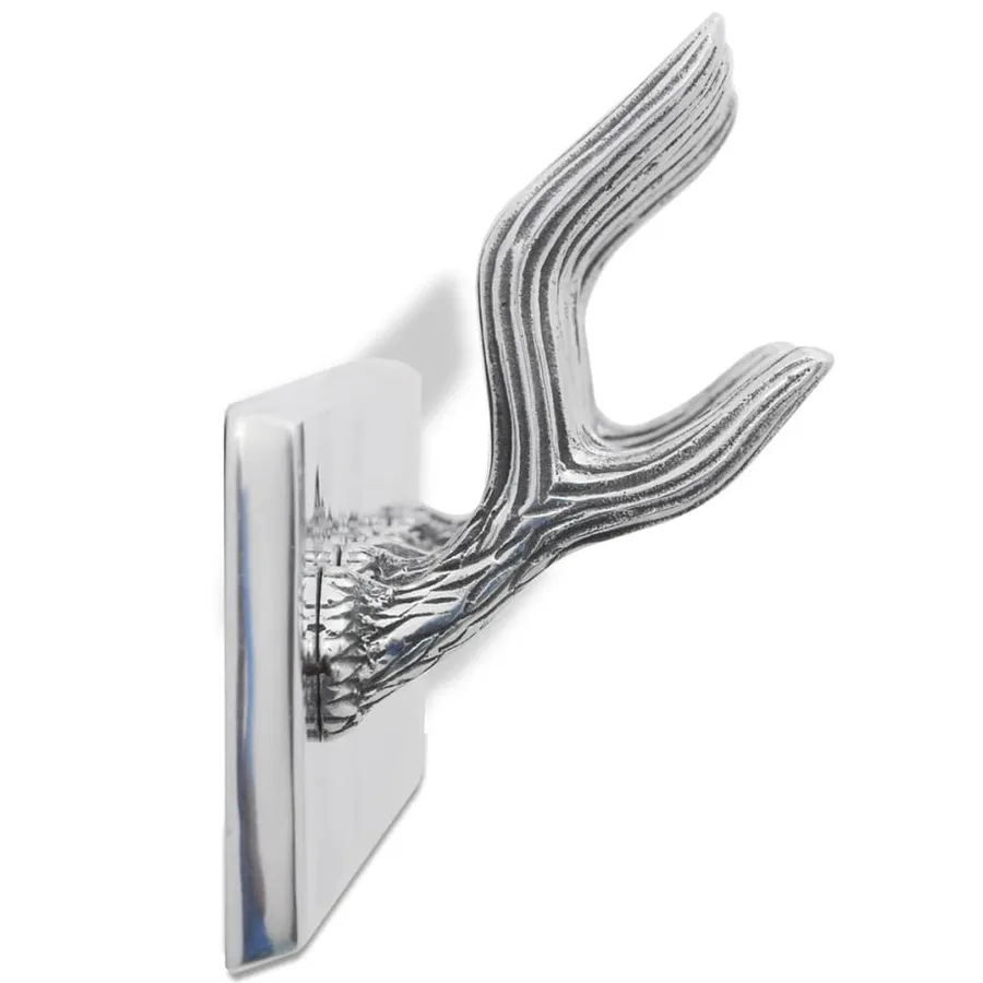 Crochets à vêtements de garde-robe 4 pcs Argenté Aluminium - 4