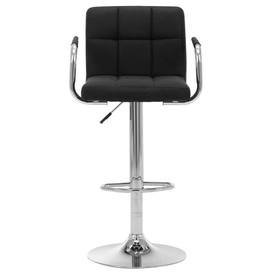 Chaise de bar Noir Tissu - 2