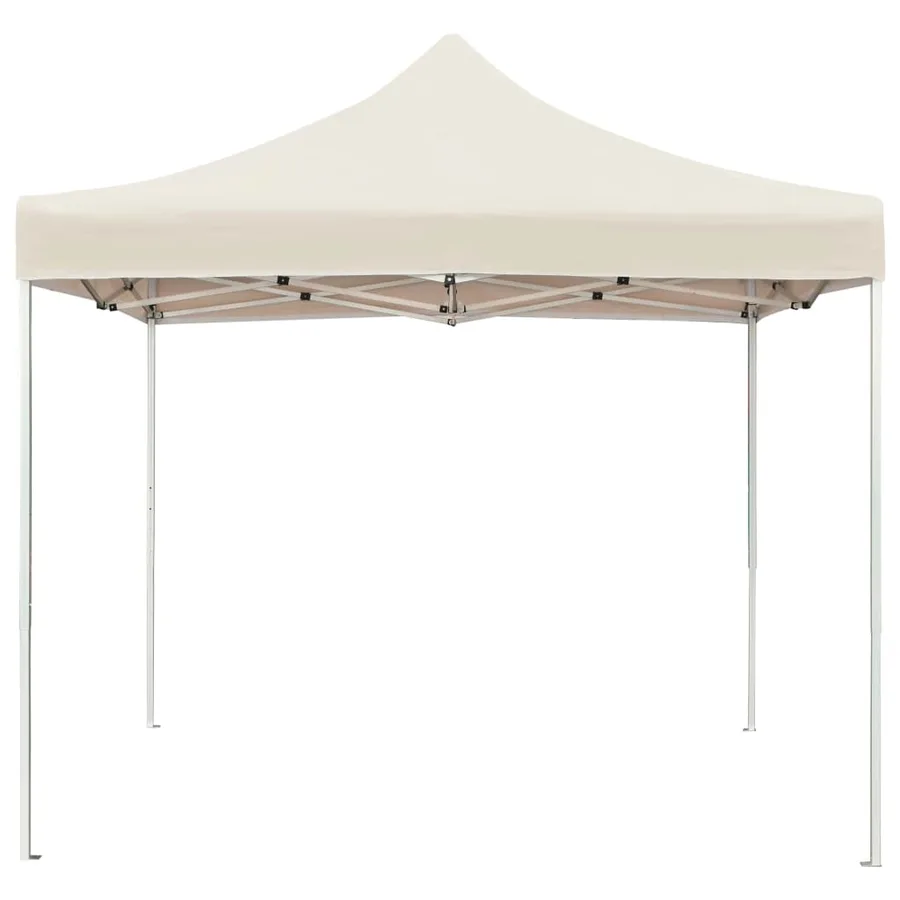 Tente de réception pliable Aluminium 2 x 2 m Crème - 2