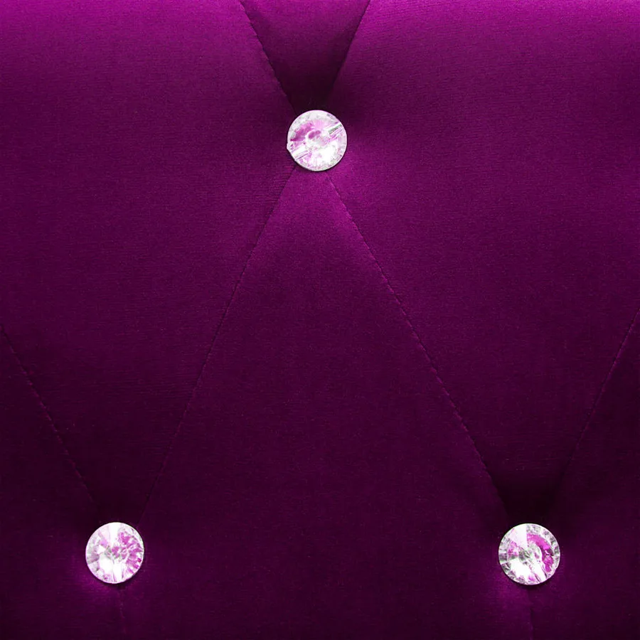 Canapé à 3 places Revêtement en velours 199 x 75 x 72 cm Violet - 9