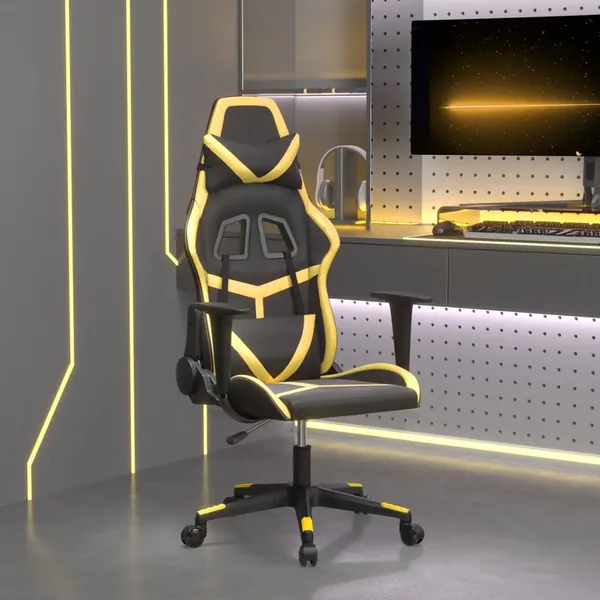 Chaise de jeu Noir et doré Similicuir