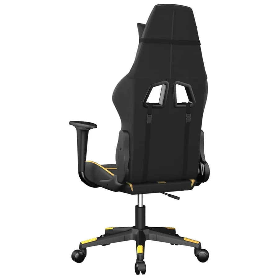 Chaise de jeu Noir et doré Similicuir - 5