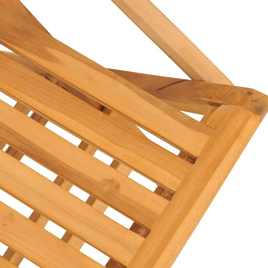 Chaises de jardin pliantes lot de 2 61x67x90cm bois massif teck - 7