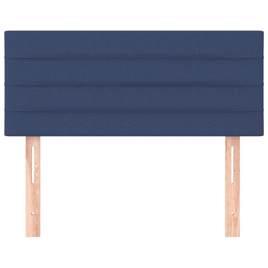 Tête de lit Bleu 90x5x78/88 cm Tissu - 3