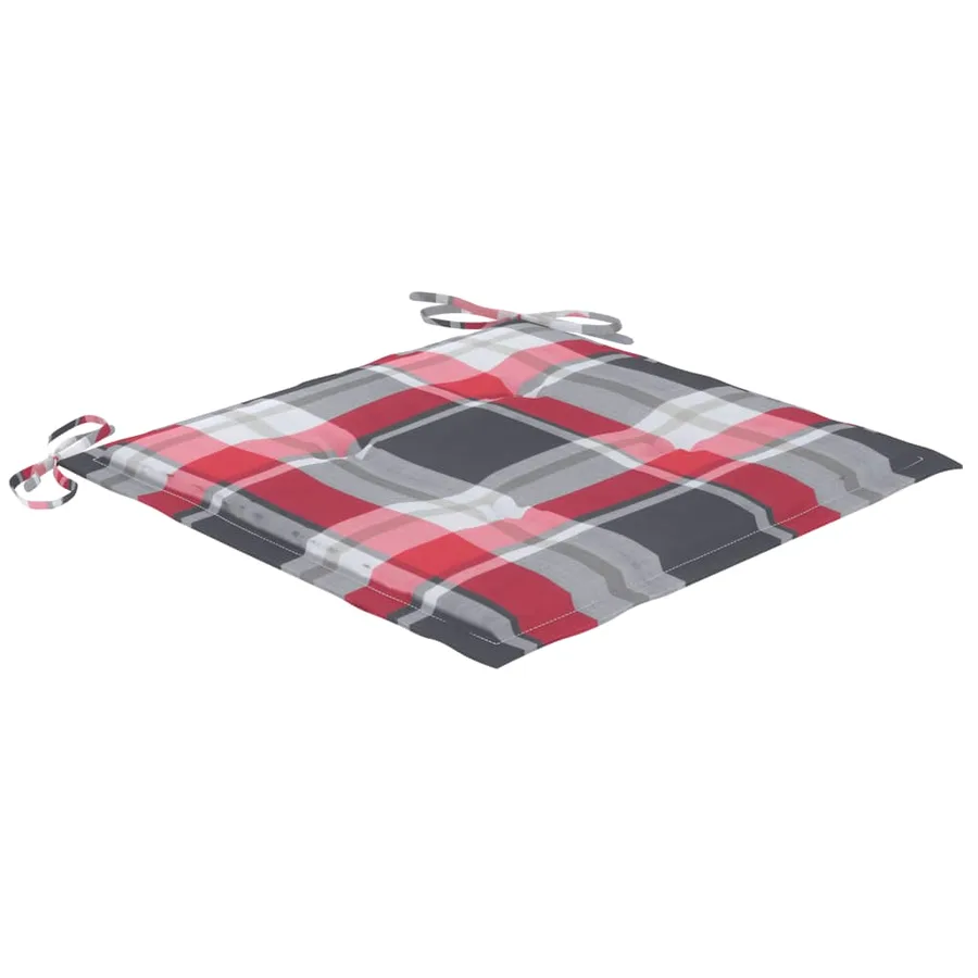 Chaises de jardin et coussins lot de 2 Gris Bois acacia massif - 9