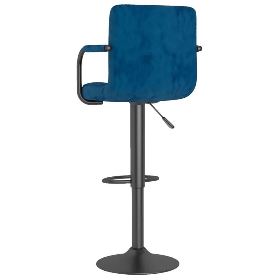 Tabouret de bar Bleu Velours - 5
