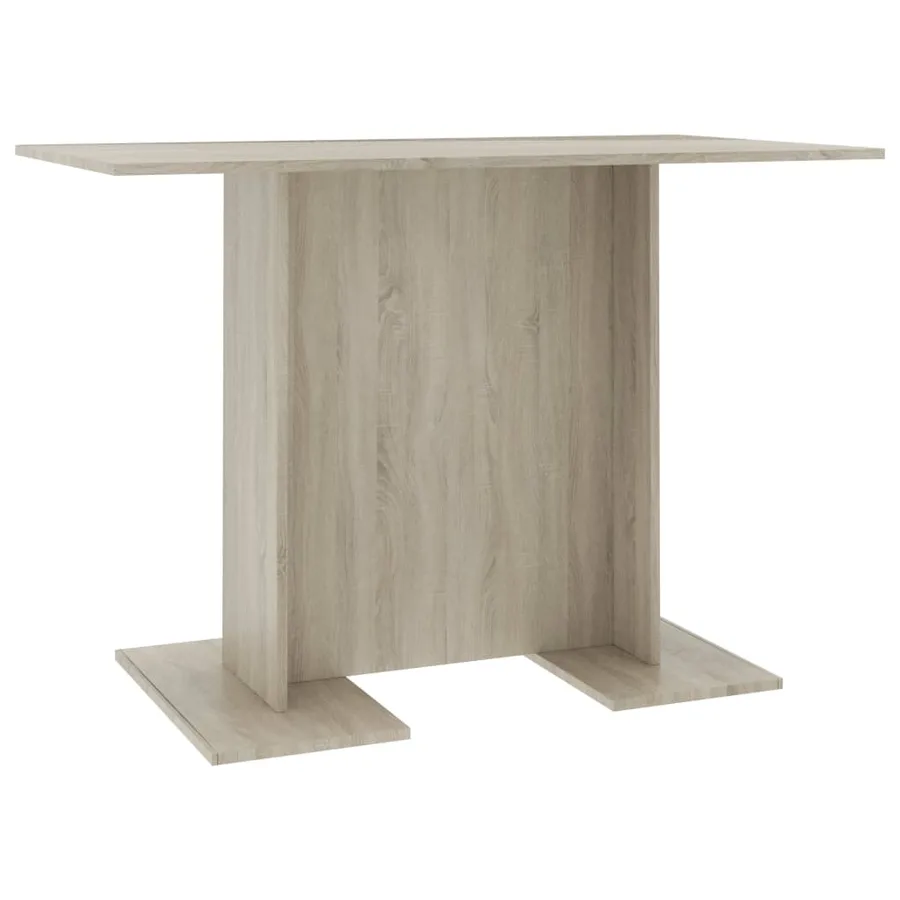 Table de salle à manger Chêne sonoma 110 x 60 x 75 cm Aggloméré - 2