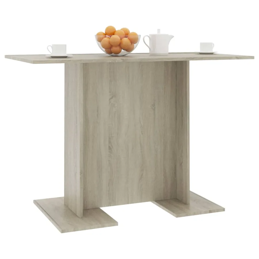 Table de salle à manger Chêne sonoma 110 x 60 x 75 cm Aggloméré - 5