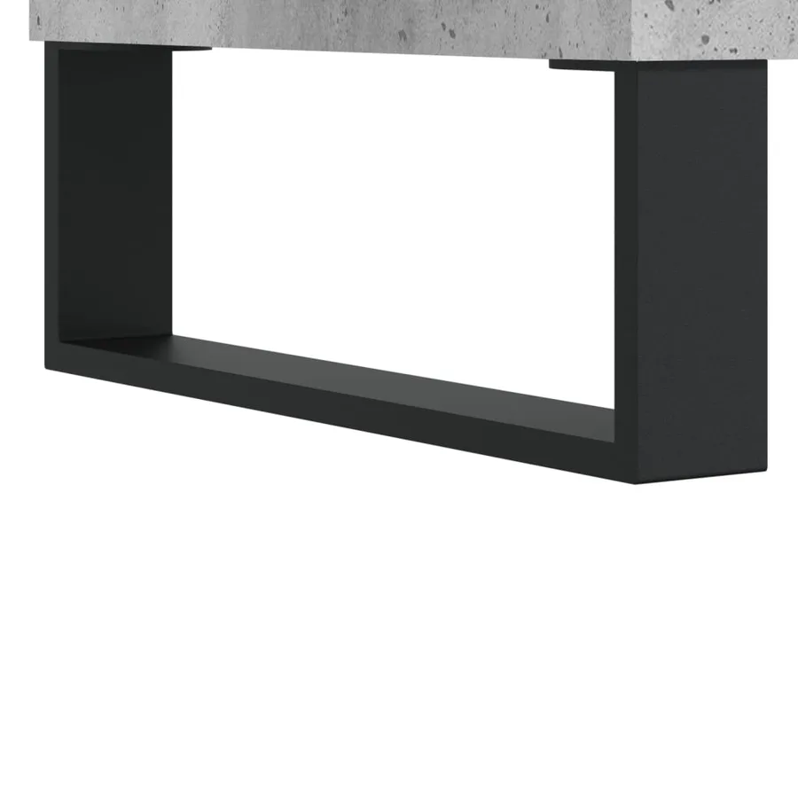 Buffet haut Gris béton 69,5x34x180 cm Bois d'ingénierie - 11