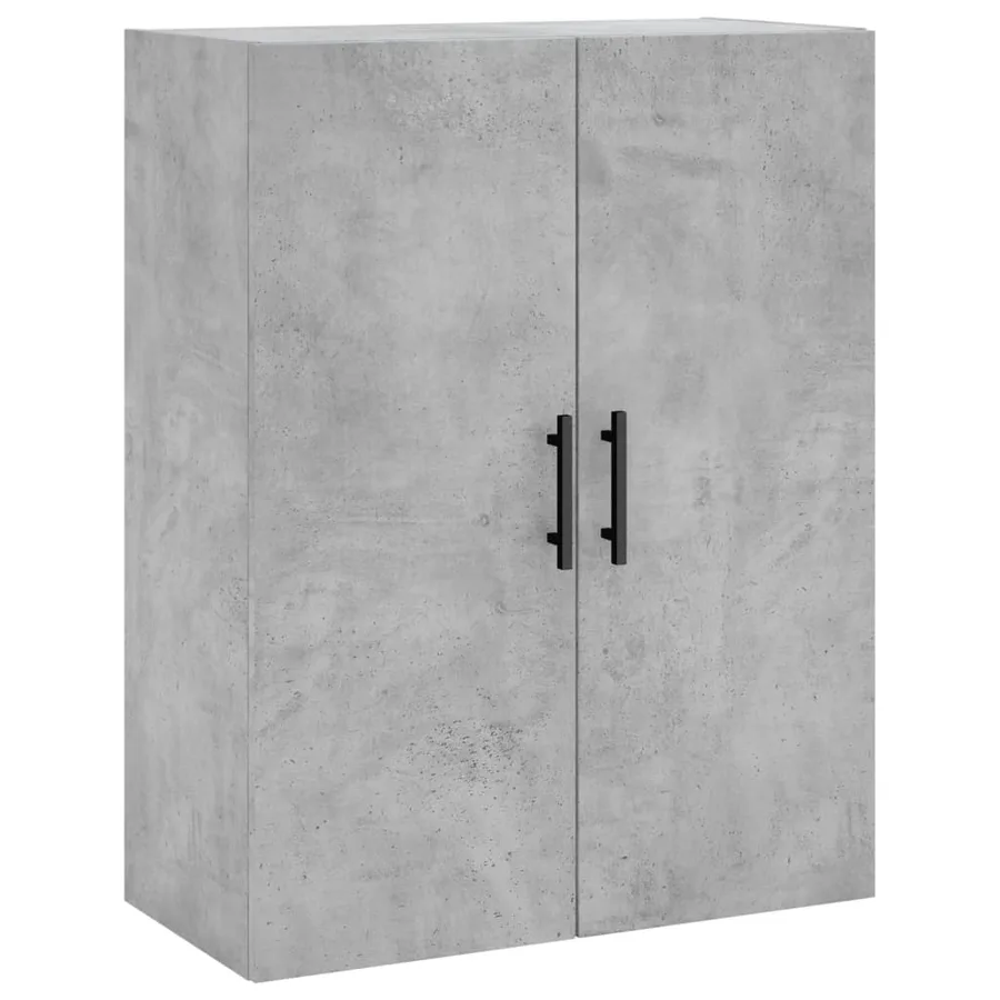 Buffet haut Gris béton 69,5x34x180 cm Bois d'ingénierie - 5