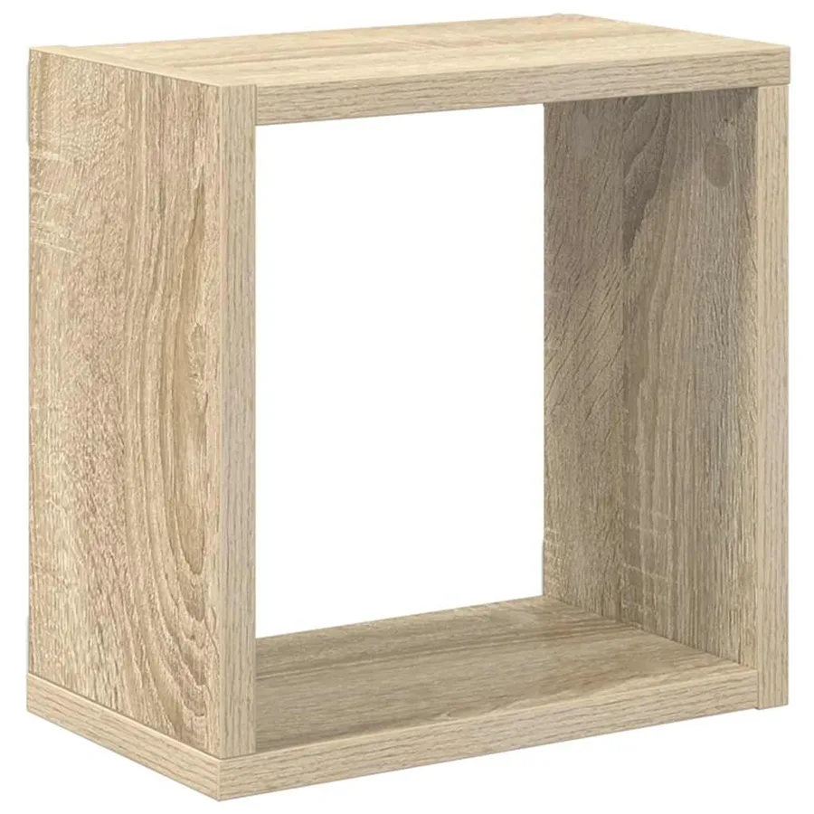 Étagères cube murales 6 pcs Chêne sonoma 26x15x26 cm - 5