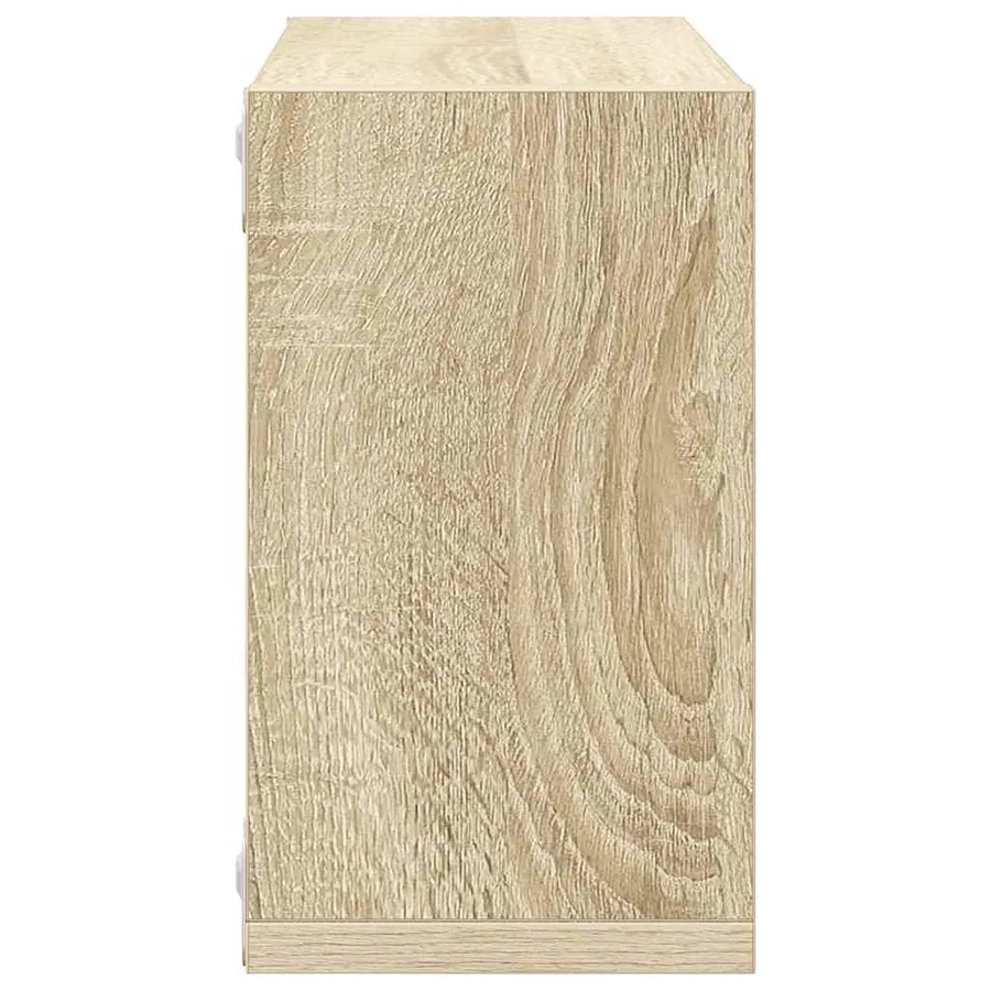 Étagères cube murales 6 pcs Chêne sonoma 26x15x26 cm - 7