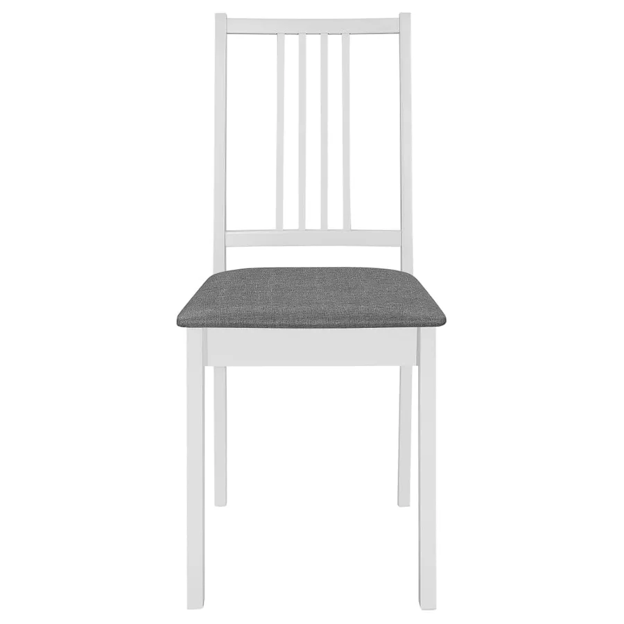 Mobilier de salle à manger 5 pcs MDF Blanc - 11