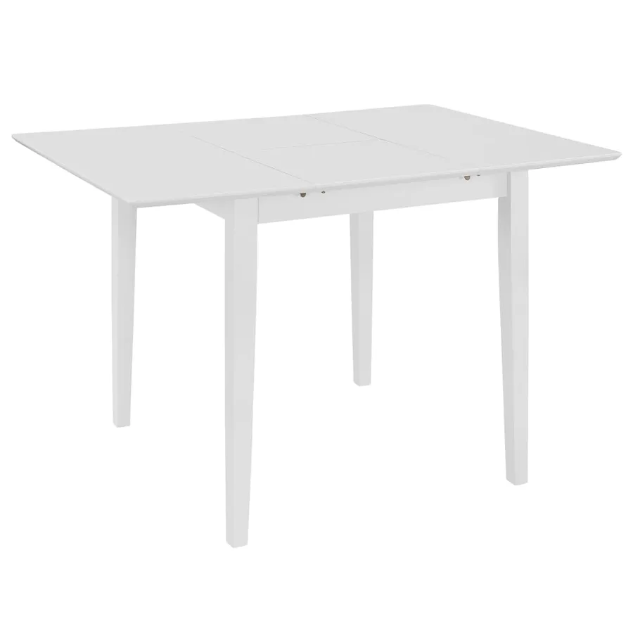 Mobilier de salle à manger 5 pcs MDF Blanc - 2