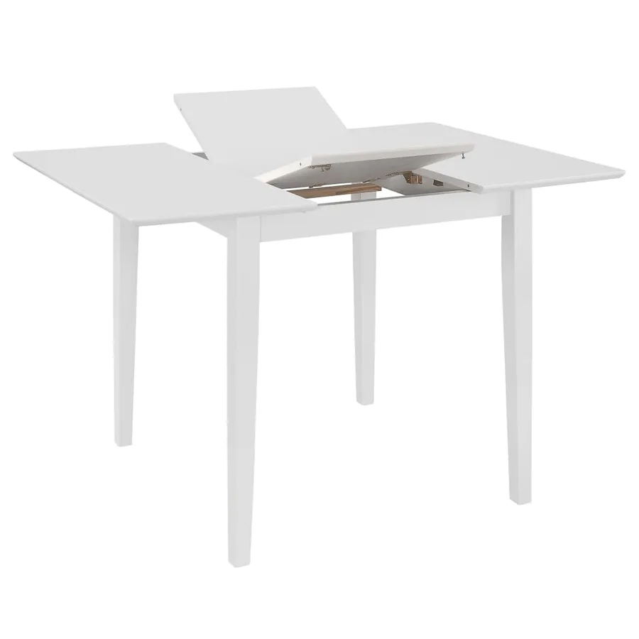 Mobilier de salle à manger 5 pcs MDF Blanc - 3