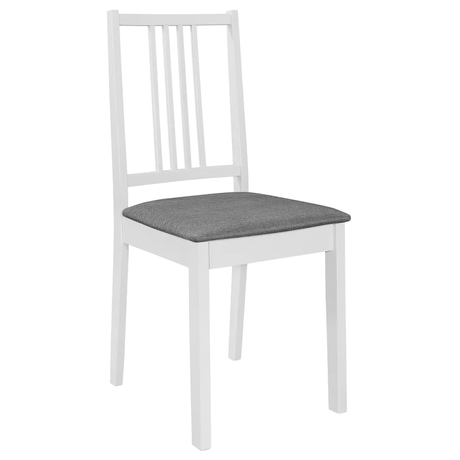 Mobilier de salle à manger 5 pcs MDF Blanc - 8