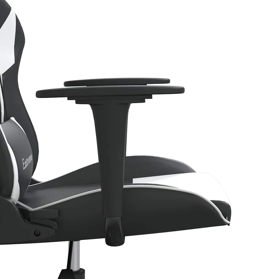 Chaise de jeu Noir et blanc Similicuir - 10
