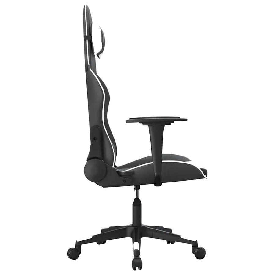 Chaise de jeu Noir et blanc Similicuir - 4