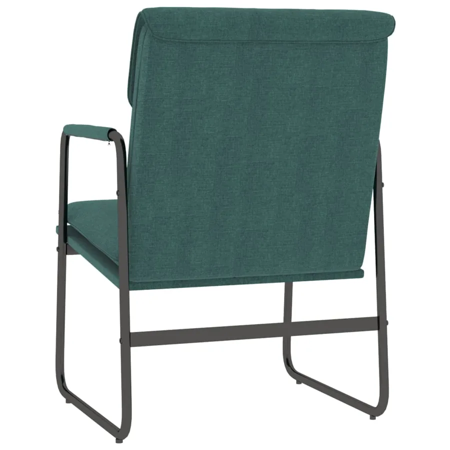 Chaise longue Vert foncé 55x64x80 cm Tissu - 5