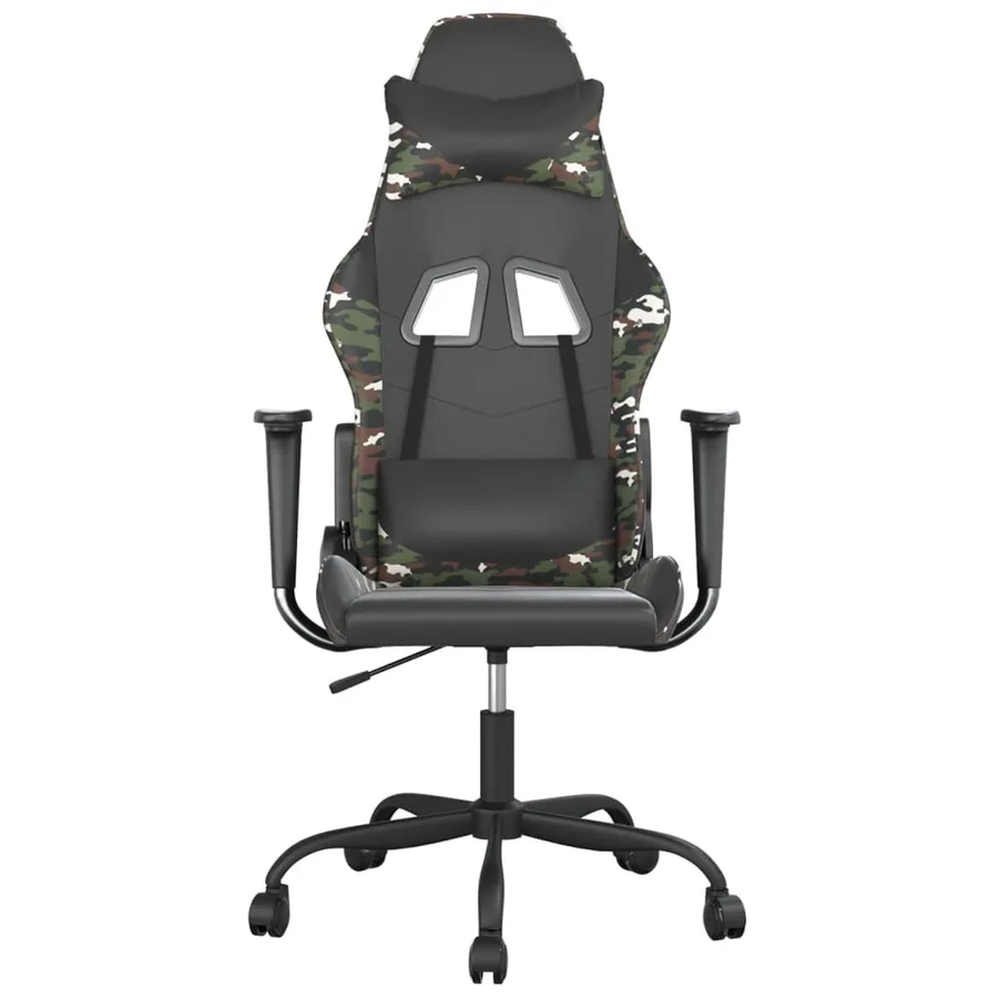 Chaise de jeu Noir et camouflage Similicuir - 3