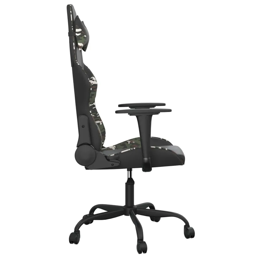 Chaise de jeu Noir et camouflage Similicuir - 4