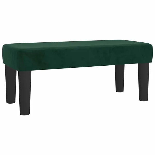 Banc Vert foncé 70x30x30 cm Velours