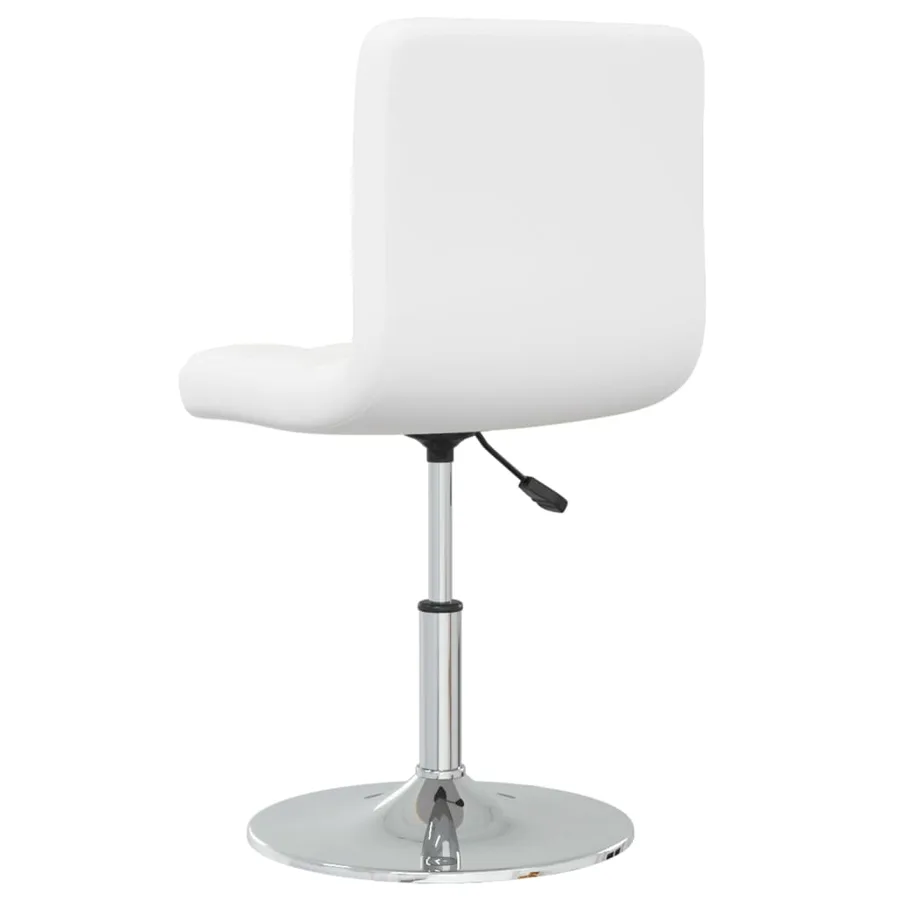 Chaises à manger lot de 6 blanc similicuir - 5