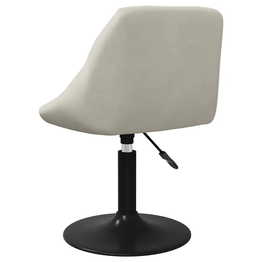 Chaises pivotantes à manger lot de 2 Crème Velours - 6