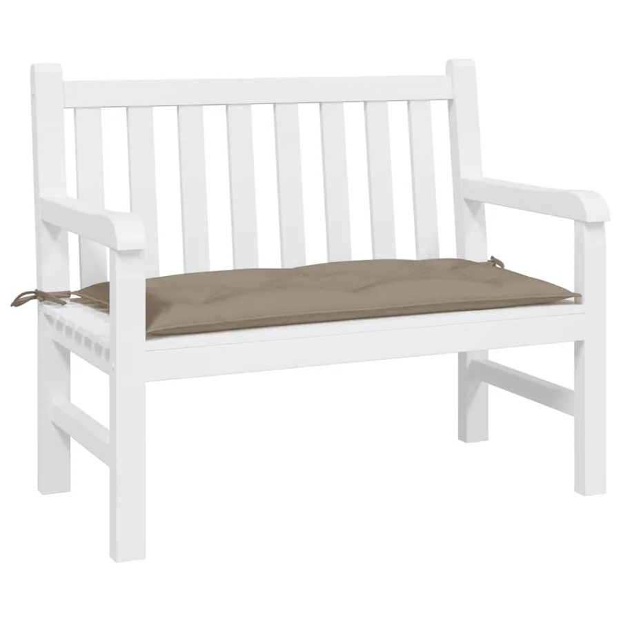 Coussin de banc de jardin taupe 110x50x7 cm tissu oxford - 3