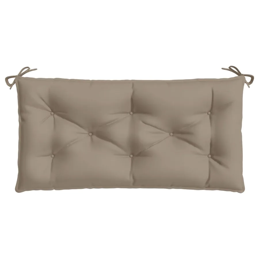 Coussin de banc de jardin taupe 110x50x7 cm tissu oxford - 4