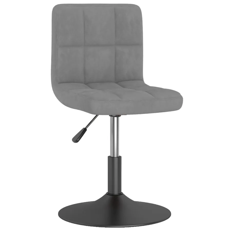 Chaises pivotantes à manger lot de 4 gris foncé velours - 2