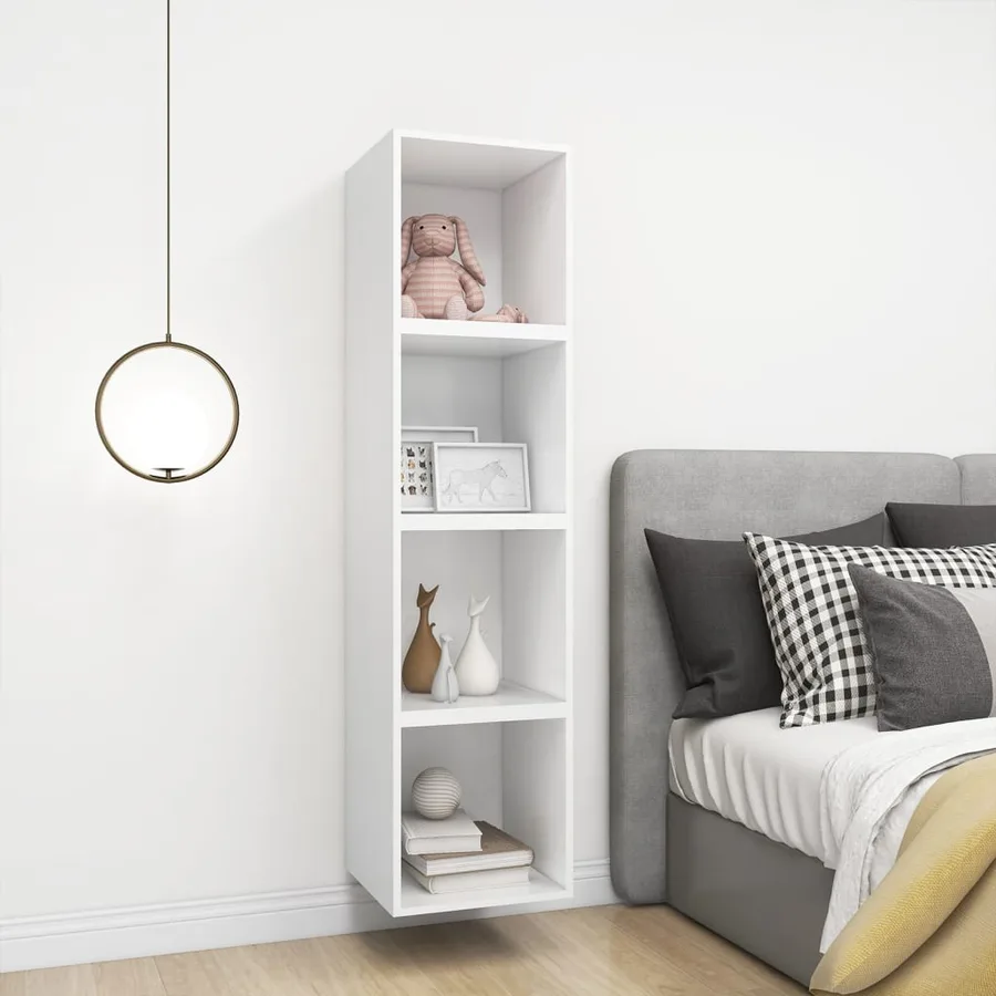 Armoires murales 4 pcs Blanc 37x37x37 cm Bois d’ingénierie - 4